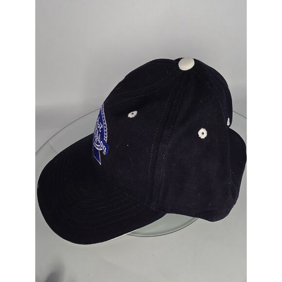 Pabst Blue Ribbon Beer‎ PBR Navy Blue Ball Cap Strapback Primotional Edge Cotton - Picture 4 of 7